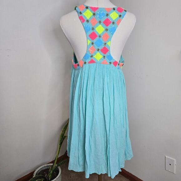SUNDRESS Dresses REVOLVE  Embellished Gauze Mini Dress Small - Picture 4 of 11